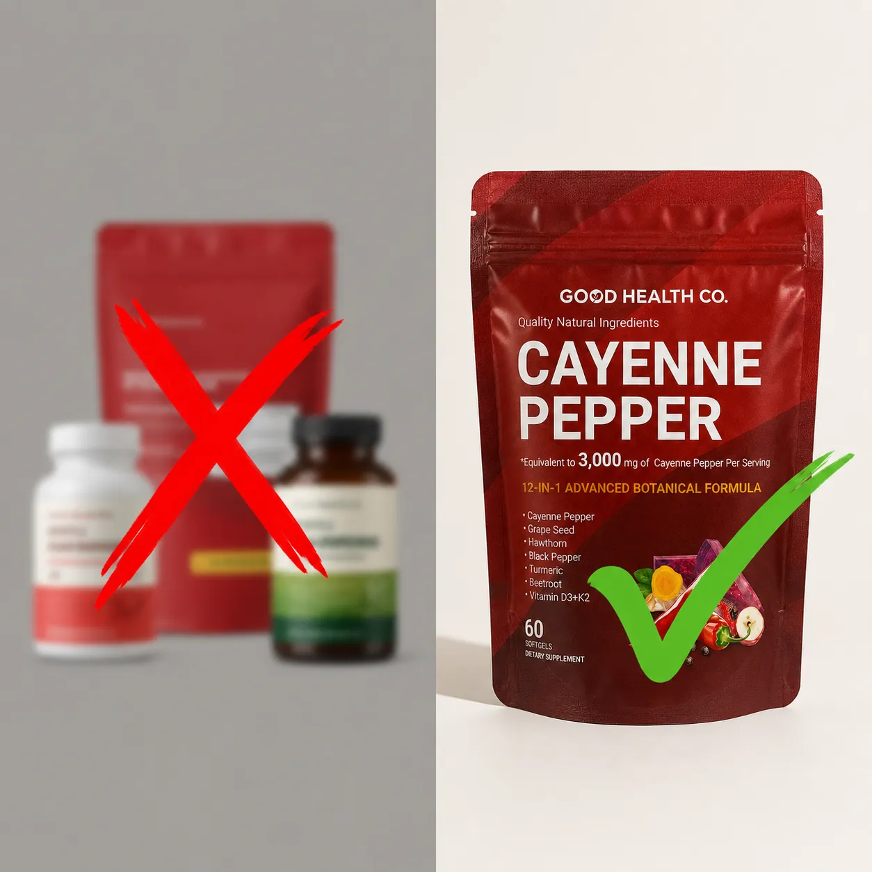Confronto: integratori generici vs Good Health