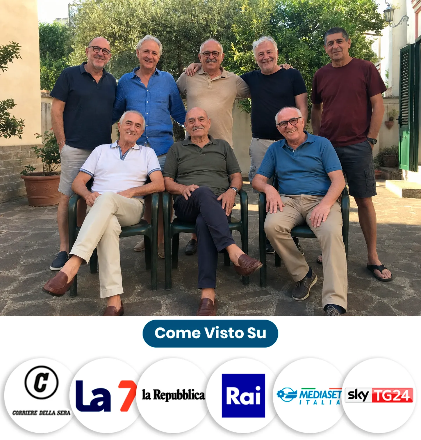 Gruppo di uomini over 40-70 del test