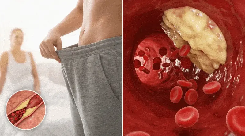 Illustrazione medica che mostra l'accumulo di placca nelle arterie